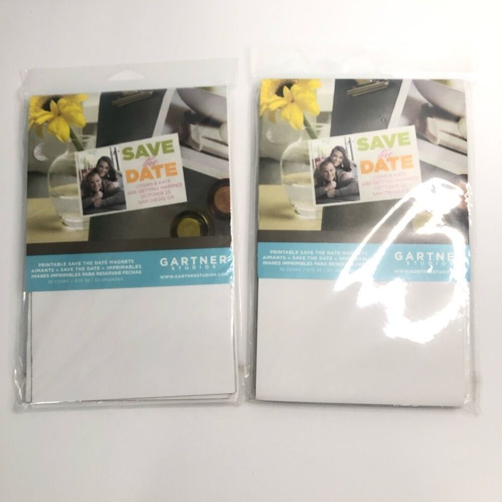 gartner studios save the date printable magnets wedding announcement 60 ct 2 pks